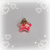 Luminous Star Glass Ball Pendant for DIY Jewelry and Keychain Crafts