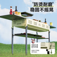 Portable Folding Charcoal BBQ Grill for Outdoor Camping and Home Use