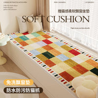 American Style Bay Window Cushion, All-Season Washable Balcony Mat for Bedroom