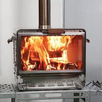Portable Outdoor Wood Burning Stove for Camping, Heating, and Patio Use