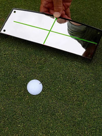Golf Putting Mirror & Training Aid for Indoor/Outdoor Green Practice