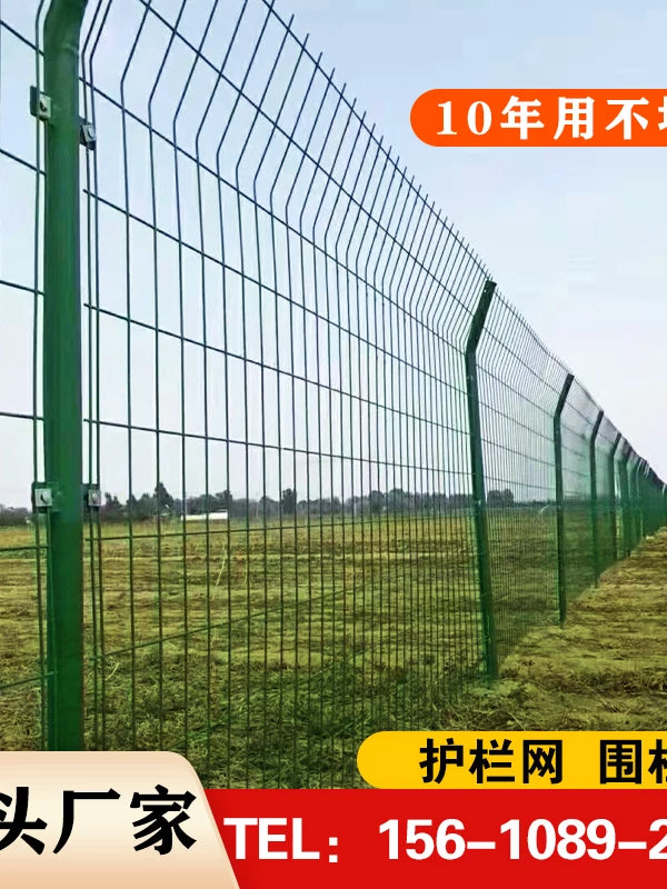 Heavy-Duty Galvanized Steel Wire Mesh Fence for Highway and Farm Enclosures