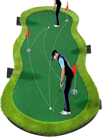 Premium Thick Golf Putting Green Mat Indoor Practice Aid