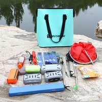 EVA Fishing Live Fish Bucket Bag with Handle, Thickened Waterproof Storage for Fishing Gear
