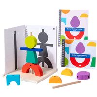 Kids 3D Spatial Construction Mirror Projection Building Blocks Logical Thinking Training Educational Toy