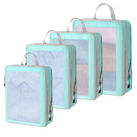 Travel Compression Packing Cubes Set for Clothes, Shoes, and Toiletries