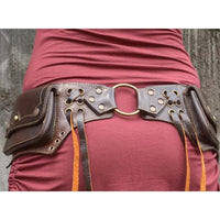 Medieval Steampunk Retro Waist Bag Phone Pouch for Halloween Cosplay Viking Costume Accessory