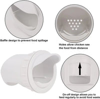 Poultry Pro Feeder Gravity Feed System for Chickens and Ducks