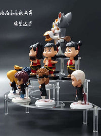 Acrylic Semicircle Display Risers for Collectibles and Small Figurines