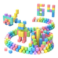 Magnetic Building Blocks for Kids, Macaron & Transparent Colors, DIY Educational Toy