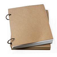 Adult/Kids A4 Sketchbook with Blank Kraft Paper for Drawing and Graffiti, White Paper Sketch Pad