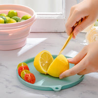 Collapsible Silicone Bowl with Lid - Portable Food Container for Travel, Camping, and Outdoor Meals