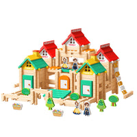 Luban Tenon and Mortise Wooden Building Blocks for Kids, Educational Montessori Toy Gift