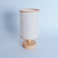 Nordic Minimalist Fabric USB Table Lamp with LED Night Light for Bedroom Study Dorm