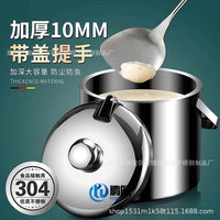 Double-Walled 304 Stainless Steel Ice Bucket with Lid and Handle for Champagne & Wine