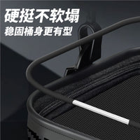 Portable Folding Fishing Bucket with Rod Holders and Side Pocket for Live Bait and Fish