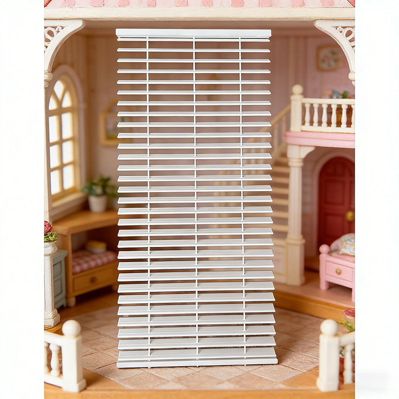 1:12 Dollhouse Miniature Window Blinds Model Decoration without Drawstring