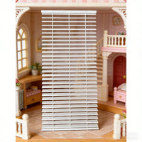 1:12 Dollhouse Miniature Window Blinds Model Decoration without Drawstring