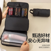 Foldable Hanging Travel Toiletry Bag with Large Capacity