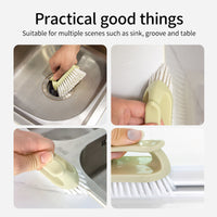 Japanese Style V-Shaped Grout and Tile Cleaning Brush for Bathroom Floors and Walls