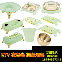 Acrylic Fruit Plate Set with Microphone Stand for KTV Bar Party Room Table Decor