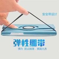 Universal 10/11-inch Tablet Case with 360° Rotating Stand and Lychee Texture