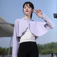 Women's Sun Protection Shawl with Sleeves, UV Protection Cape for Cycling and Driving
