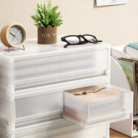 Stackable Drawer Storage Box for A4 Documents and Office Supplies, Japanese Style
