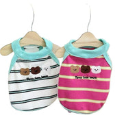 Striped Breathable Pet Vest for Small Dogs - Spring/Summer Apparel for Bichon, Teddy, Maltese