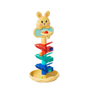 Rabbit Basketball Stacking Rainbow Track Ball Tower Toy for Toddlers