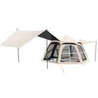 Automatic Pop-Up Camping Tent with Sunshade and Rain Protection for Outdoor Activities