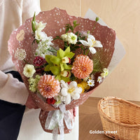 Dreamy Floral Wrapping Paper for DIY Bouquets and Crafts, 35x50cm