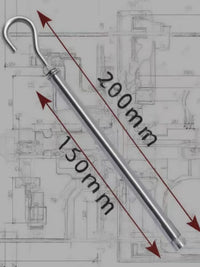 Stainless Steel Expansion Bolt Hook for Wall Mounting Lanterns and Signs