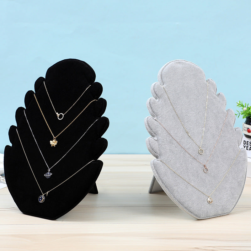 Velvet Jewelry Display Stand for Earrings, Necklaces, Bracelets, and Rings