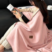 Alpaca Fleece Blanket Thickened Winter Office Nap Coral Fleece Sofa Shawl Bed Blanket