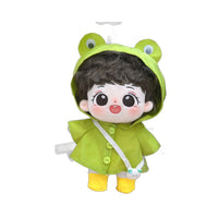 20cm Cotton Doll Casual Overalls Outfit Set Plush Toy Clothes