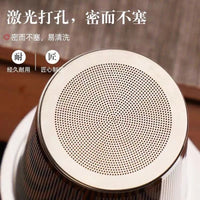 304 Food Grade Stainless Steel Tea Infuser with Lid and Double Handles, Large Capacity Tea Strainer Set