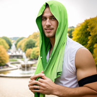 U-Shaped Cooling Hoodie Towel for Sports, Gym, Beach, Camping - Sun Protection & Quick Dry