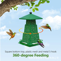 Outdoor Hummingbird Feeder, Rainproof Hanging Bird Feeder for Garden Patio Decoration