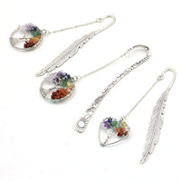 Vintage Chinese Style Metal Feather Bookmark Gift Set