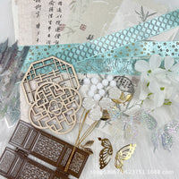 DIY Green Ancient Style Accessory Kit for Handmade Crafts