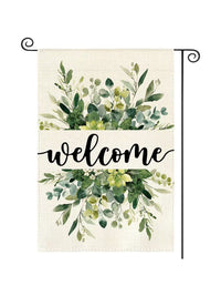 Watercolor Spring Floral Garden Flag Outdoor Yard Decoration Polyester Printed Home Decor