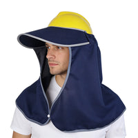 Oversized Hard Hat Sun Visor Neck Shade for Outdoor Work