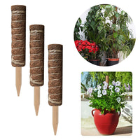 Coir Moss Pole for Climbing Plants, Plant Support Stake for Potted Plants, Extendable Coir Totem Pole for Indoor Plants