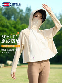Women's Ice Silk Sun Protection Capelet - Lightweight & Loose Fit