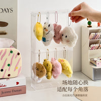 Acrylic Display Case for Gashapon Charms and Keychains, Dustproof Organizer for Anime Figures and Collectibles