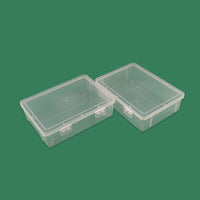Clear Multi-purpose Storage Box with Lid for Documents, Tools, and Stationery