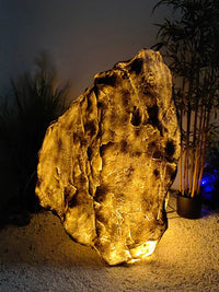 Outdoor Luminous Stone Lamp Garden Landscape Light Fiberglass Rock Ornament