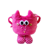 Cute Cartoon Lambswool Cotton Rope Storage Basket for Desktop and Living Room