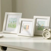 Mini Square Wooden Photo Frame with Custom Photo Print for Desktop Display